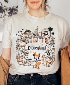 Vintage Halloween Mickey Minnie Disneyland Shirt