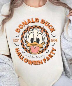 Disney Donal Duck Halloween Party Shirt, Disney Not So Scary T-shirt