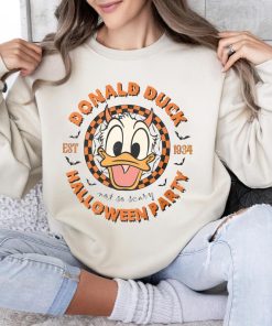 Disney Donal Duck Halloween Party Shirt, Disney Not So Scary T-shirt