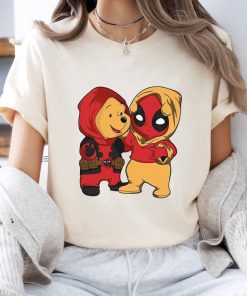 Disney Winnie The Pooh And Deadpool Costume Shirt