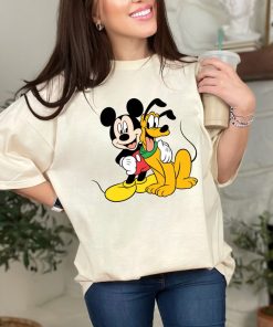 Mickey And Pluto T-Shirt, Disney Mickey Mouse Shirt, Pluto Shirt