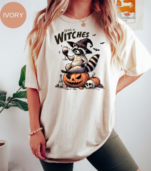 Funny Vintage Raccoon Halloween T-Shirt