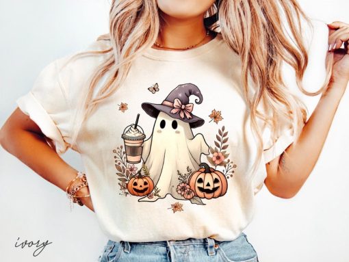 Comfort Colors® Cute Ghost Halloween shirt - Pumpkin Spice Latte Tee