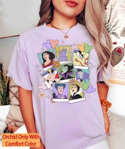 Disney Villains Characters Group Photos Comfort Colors Shirt