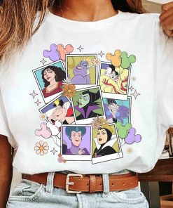 Disney Villains Characters Group Photos Comfort Colors Shirt