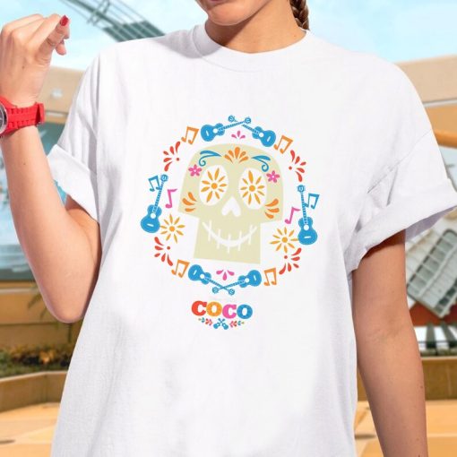 Disney Pixar Coco Papel Picado Sugar Skull T-Shirt