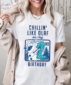 Disney Frozen Chillin Like Olaf On My 2nd Birthday Shirt