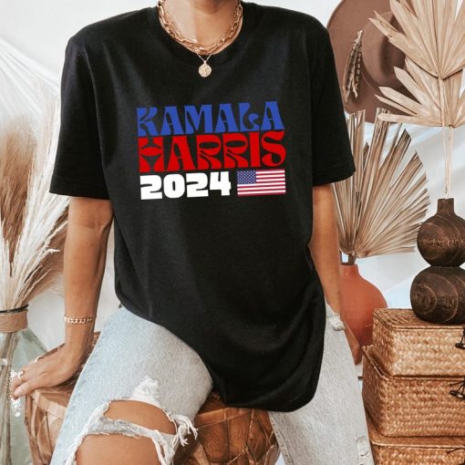 Kamala Harris 2024 President Shirt | American Flag Kamala Shirt