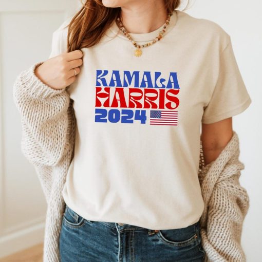 Kamala Harris 2024 President Shirt | American Flag Kamala Shirt