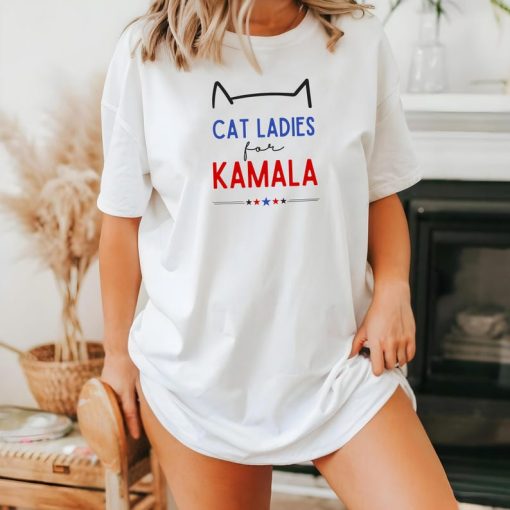 Cat Ladies For Kamala Shirt | Kamala Harris 2024 President Shirt