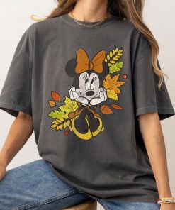 Disney Mickey And Friends Autumn Leaves Minnie Mouse T-Shirt