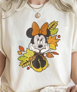 Disney Mickey And Friends Autumn Leaves Minnie Mouse T-Shirt