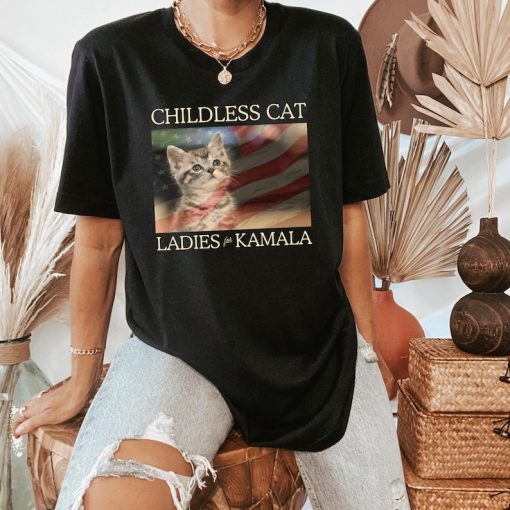 American Flag Cat Lady Kamala Shirt