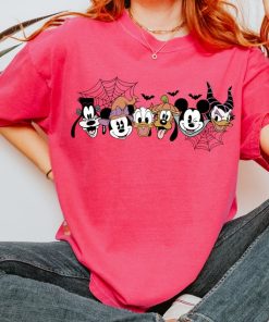 Halloween Character Faces T-Shirt, Cute Cartoon Halloween Shirt