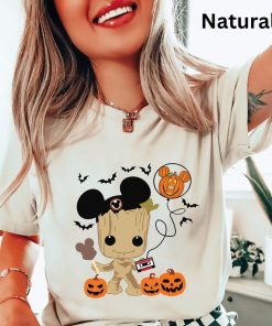 Groot Kids Halloween Shirt, Mickey Ears Halloween Tee