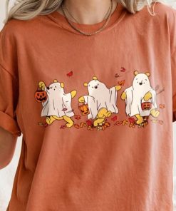 Comfort Color Retro Disney Pooh Halloween Shirt