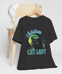 Childless Cat Lady Celestial Black Cat Watercolor Design