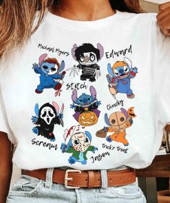 Stitch Cosplay Horror Characters Halloween Shirts