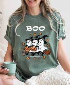 Halloween Ghost Comfort Colors Shirt, Cute Ghost Shirt