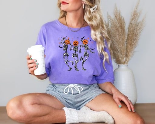 Comfort Colors® Dancing Skeleton Pumpkin Shirt