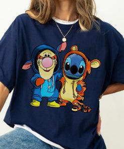 Disney Stitch and Tigger Friends Matching Costume Shirt