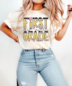 Retro First Grade Shirt, Comfort Colors® First Grade Teacher Shirt