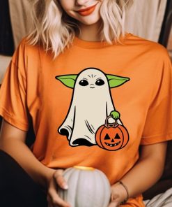 Disney Baby Yoda Halloween Shirt, Star Wars Ghost Shirt