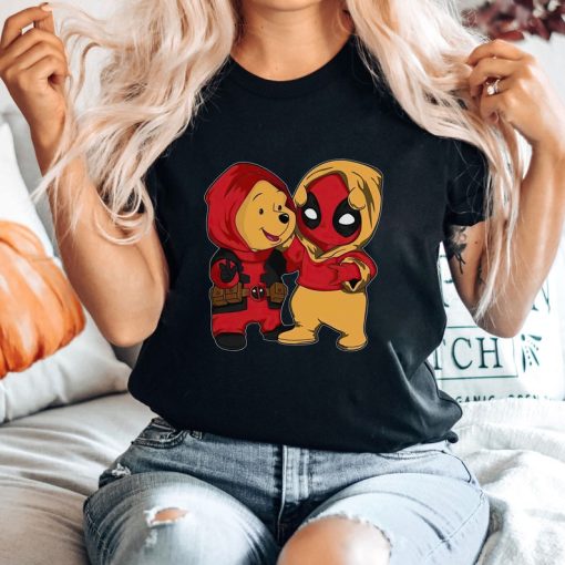 Disney Winnie The Pooh And Deadpool Costume Shirt