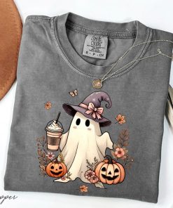 Comfort Colors® Cute Ghost Halloween shirt - Pumpkin Spice Latte Tee