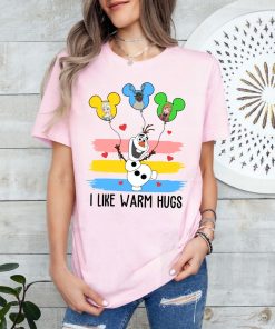 Disney Frozen Olaf Mickey Balloon T-Shirt, Olaf I Like Warm Hugs Shirt