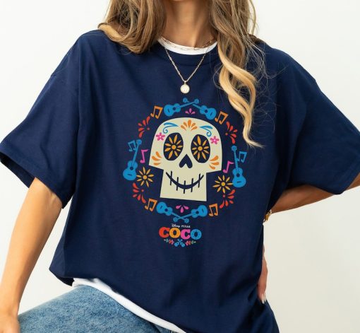 Disney Pixar Coco Papel Picado Sugar Skull T-Shirt