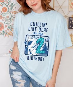 Disney Frozen Chillin Like Olaf On My 2nd Birthday Shirt