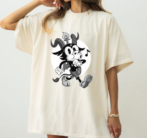 Disney Mickey Satan Classic 1928 Halloween T-Shirt