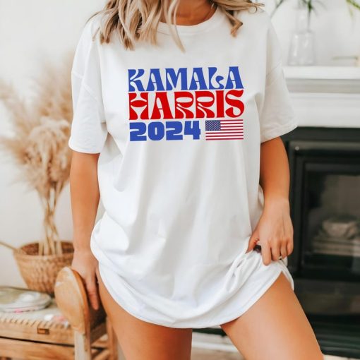 Kamala Harris 2024 President Shirt | American Flag Kamala Shirt