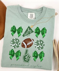 Comfort Colors® Custom Football Bow Shirt