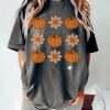 Comfort Colors® vintage floral Pumpkins T-shirt, retro Pumpkin tshirt