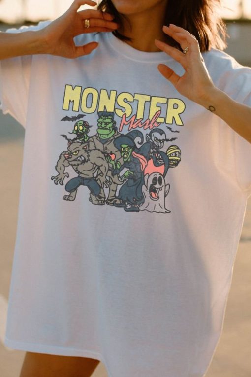 Retro Halloween Comfort Colors shirt, Monster Mash TShirt