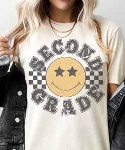 Retro Second Grade Teacher Shirt, 2nd Grade Teacher Tee