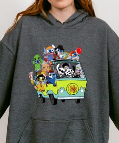 Halloween Stitch Sweatshirt, Horror Movie Characters Stitch Hoodie