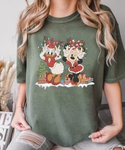 Comfort Colors® Vintage Minnie Daisy Christmas Shirt, Christmas Shirt