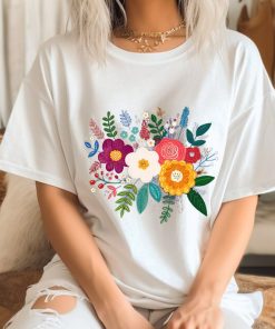 Comfort Colors® Botanical Shirt, Wild Flower Shirt, Flower T Shirt