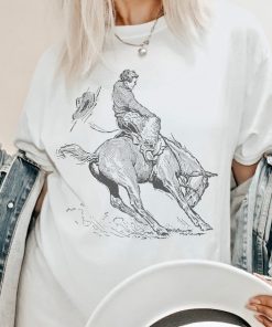 Bucking Bronco Shirt Comfort Colors Rodeo Shirt Western Tshirt Cowboy