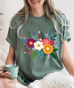 Comfort Colors® Botanical Shirt, Wild Flower Shirt, Flower T Shirt