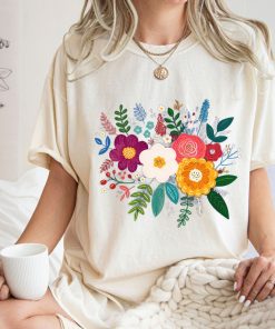 Comfort Colors® Botanical Shirt, Wild Flower Shirt, Flower T Shirt