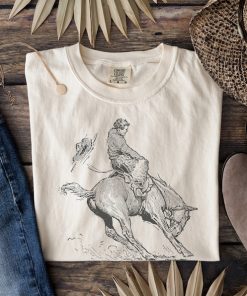 Bucking Bronco Shirt Comfort Colors Rodeo Shirt Western Tshirt Cowboy