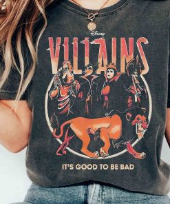 Vintage Disney Villains It's Good To Be Bad T-shirt