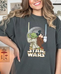 Vintage Disney Star Wars Shirt, Funny Mickey And Yoda T-shirt