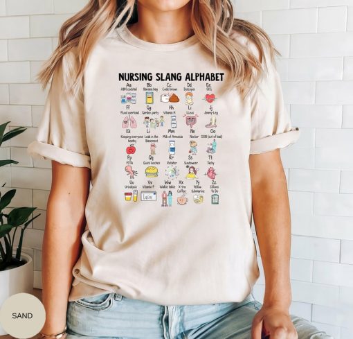 Nurse ABC Shirt, Nursing Slang Alphabet Sweatshirt