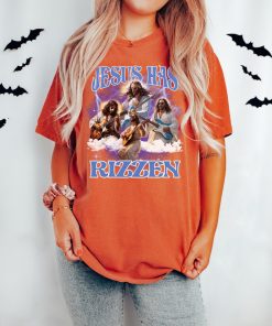 Jesus Has Rizzen Vintage Bootleg T-Shirt, Retro 90s Graphic Tee