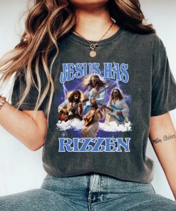 Jesus Has Rizzen Vintage Bootleg T-Shirt, Retro 90s Graphic Tee